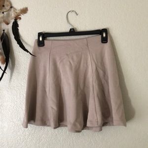 Creme colored comfy skater skirt